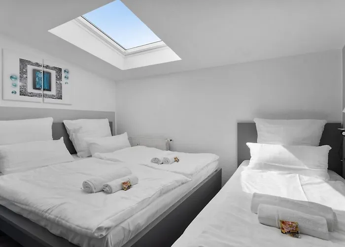 Dg - Einfach Aber Sehr Komfortabel - Fuer Bis Zu 12 Personen - Gruppen, Messe, Monteure, Studenten - Voll Ausgestattet - 3 Smart-tv 55 Zoll Netflix, 1000 Mbit Wlan, Voll Ausgestattete Kueche 公寓 杜伊斯堡